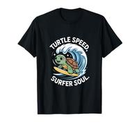 Turtle Speed Surfer Soul Cute Ocean Wave Turtle T-Shirt