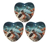 Turtle Starfish Car Air Freshener Hanging Incense Chips 3 Pack Automotive Scented Hanging Sheets Love form for Car Home Auto Interior Decor