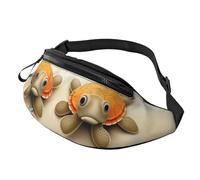 Turtle starfish Fanny Pack for Men Women, Waterproof Sports Waist Bag Fashion Belt Bag Crossbody Bags Hip Bum Bag with Adjustable Strap Large Sling Bag Purse for Travel Hiking