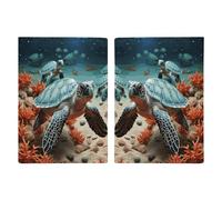 Turtle Starfish Passport Holder Passport Wallet PU Leather Passports Protective Cover Slim Travel Accessories