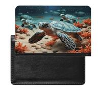 Turtle Starfish Passport Holder Vaccine Card Holder Travel Document Organizer Credit Card Organizer for Women/Men