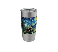 Turtle Starry Night Red Eared Slider Stainless Steel Insulated Tumbler
