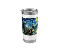 Turtle Starry Night Red Eared Slider Stainless Steel Insulated Tumbler