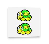 Turtle Sticker 2012 Vinyl Decal 5cm 2" x 2 Fluorescent Neon