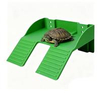Turtle Sun Deck with Feeder Ramp, Aqua Decor, Turtle Ramp with Sun Place in the Basin, for Enrichment, Rest, Feeding & Climbing Reptiles: Bearded Dragons, Geckos, Lizards and
