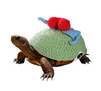 Turtle Sweater - 7.9 x 7.9 Inches 3D Knitted Heart | Turtle Shape Clothes Warm and Comfortable for Outdoor Walks with Adjustable Straps Knitted Costume for St