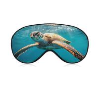 Turtle Swimming in Hawaii Sleep Masks for Women Men Cute Eye Mask Soft Patch Blackout Eye Cover Travel Blindfold