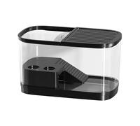 Turtle Tank - ABS Fish Tank | Double Layer Turtle Aquarium | High Transparency Reptile Enclosure Terrarium | Pet Reptile Habitat For Frogs Lizards Raising Geckos Snakes Tor