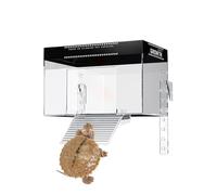 Turtle Tank Basking Area | Lidded Dock Pet Turtle Basking Area Over Tank | Animal Observation Anti-Slip Habitat Topper Aquatic Terrapin Enclosure Cage for Hotel, Balcony