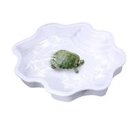 Turtle Tank, Bathtub for Turtles with Large Capacity, Turtle Habitat with Ramp, Turtle Food and Water Bowl, for Lizards, Geckos The Ladder Design is Not Only S