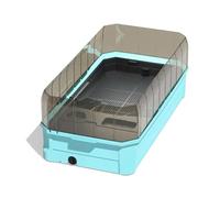 Turtle Tank Household water land tank with sun drying platform climbing turtle feeding box(65x33x24cm)