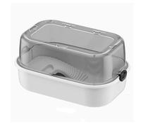 Turtle Tank Sun Terrace Turtle Villa Feeding Box Perfect Habitat for Your Aquatic Pets(White)