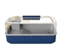 Turtle Tank Turtle Tank Family Villa with Sun Terrace Climbing Breeding Box(Blue)