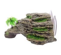 Turtle Terrace reptichip Aquarium Rockery Decoration Fish Tank Mountain View Turtles Basking Platform tuba ornament ladder decor Aquarium Landscaping Rock large resin reptile