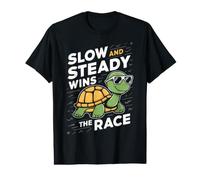 Turtle Turtles Slow and Steady Wins the Race Value Graphic T-Shirt