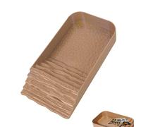 Turtle Water Bowl, Multifunctional Reptile Feeding Tub, Tortoise Water and Food Dish with Ramp, Durable Square Feeding Pool for Amphibians, Lizards, and Small Pets