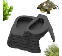 Turtle Water Bowl - Reptile Hydration Dish, Durable Pet Container, Non Slip Feeding Station | Safe Easy Clean Aquarium Habitat Accessory Enhancing Drinking Swimming Soaking Bathing Hatchlings Adults T