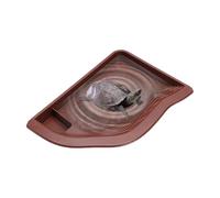 Turtle Water Bowl - Reptile Water Bowl | Tortoise Habitat Accessories | Terrarium Decor Bowls | Bearded Water Bowl Pet Food Feeding Plate for Turtle Small Snake
