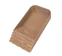 Turtle Water Dish - Reptile Feeding Tray Ramp, Pointless Amphibian Bowl | Square Habitat Pool Lizards, Baby Turtle Frogs, Easy Clean Up & Reed Food