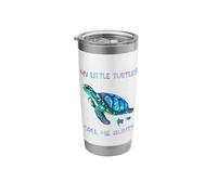Turtle Watercolor Sea Ocean My Turtles Call Me Aunty Stainless Steel Insulated Tumbler