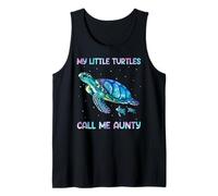 Turtle Watercolor Sea Ocean My Turtles Call Me Aunty Tank Top