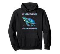 Turtle Watercolor Sea Ocean My Turtles Call Me Grandpa Pullover Hoodie