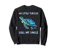 Turtle Watercolor Sea Ocean My Turtles Call Me Uncle Sweatshirt