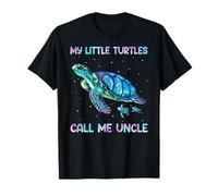 Turtle Watercolor Sea Ocean My Turtles Call Me Uncle T-Shirt