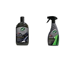 Turtle Wax 53677 Hybrid Solutions Ceramic Acrylic Black Polish 500ml & Hybrid Solutions Ceramic Spray Coating 500ml - Incredible Shine & Protection
