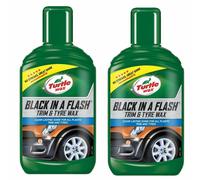Turtle Wax Black in a Flash Tyre Dressing Car Exterior Plastic Shine 2 x 300ml
