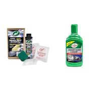 Turtle Wax Car Headlight Restoration Kit - Removes Oxidation & Renews Yellowing Headlights & 53146 Headlight Restorer Headlamp Cleaner Liquid 300ml (Packaging may vary)