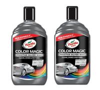 Turtle Wax Color Magic Car Paintwork Polish Restores Faded 2 x 500ml Silver