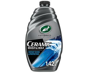 Turtle Wax Hybrid Solutions Ceramic Car Wash and Wax, 1.42L, Gentle pH Neutral Car Shampoo with Extreme Water Beading Paint Protection, High Gloss Spot-Free, Long-Lasting Car Wax Shine, Fruity Scent