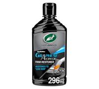 Turtle Wax Hybrid Solutions Graphene Acrylic Black Trim Restorer, 295 ml, Revives Exterior Car Plastic to Like New Condition, Won't Wash Off, Superior UV Protection