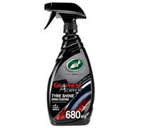 Turtle Wax Hybrid Solutions Graphene Acrylic Tyre Shine Spray Coating, Long-Lasting Rich Black Shine, No-Sling, Water-Resistant Tyre Dressing with UV and Dirt Repellent Protection, 680ml, Pack of 1