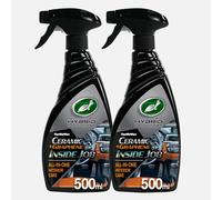 Turtle Wax Hybrid Solutions Inside Job, All Purpose Ceramic Interior Car Cleaner and Protectant, Twin Pack 500 ml, Cleans, Deodorises and Protects Leather Car Seats, Vinyl Rubber and Plastic