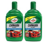 Turtle Wax Liquid Carnauba Car Wax 500ml x2-3-in-1 Vehicle Wax, Cleans, Shines & Protects for a Smooth, Glassy Finish - That Leaves You Car with a Streak & Smear Free Flawless Finish