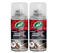 Turtle Wax Odor-X Whole Car Blast Air Freshener, Cherry Scent, One-time Use, Removes Unwanted Odors for upto 30 days, Suitable for All Car Interiors, 100ml, Pack of 2