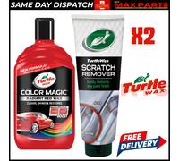 Turtle Wax Radiant Red Wax 500ml + Scratch Remover 100ml Car Polish Kit