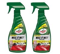 Turtle Wax - Wax It Wet Car Spray Wax, 2 x 500ml - Instant Shine & Protection, Quick & Easy Application, Advanced Technology for Smooth and Slick Finish