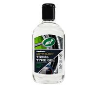 Turtle Wax Wet ’n Black Trim & Tyre Gel 300 ml - Restores Faded Rubber, Vinyl & Tyres to Deep Black Shine, Water-Resistant Protection & UV Guard