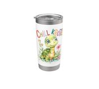 Turtle with Flowers Cute Turtles Shielded Animal boy Stainless Steel Insulated Tumbler