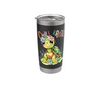 Turtle with Flowers Cute Turtles Shielded Animal boy Stainless Steel Insulated Tumbler