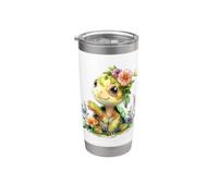 Turtle with Flowers Cute Turtles Shielded Animal boy Stainless Steel Insulated Tumbler