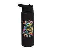 Turtle with Flowers Cute Turtles Shielded Animal boy Stainless Steel Insulated Water Bottle