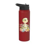 Turtle with Flowers Cute Turtles Shielded Animal boy Stainless Steel Insulated Water Bottle