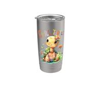 Turtle with Flowers Cute Turtles Shielded boy chill Turtle Stainless Steel Insulated Tumbler