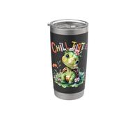 Turtle with Flowers Cute Turtles Shielded boy chill Turtle Stainless Steel Insulated Tumbler