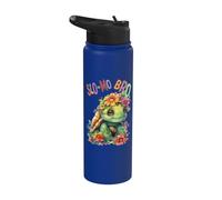 Turtle with Flowers Cute Turtles Shielded Slo-mo bro boy Stainless Steel Insulated Water Bottle