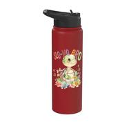 Turtle with Flowers Cute Turtles Shielded Slo-mo bro boy Stainless Steel Insulated Water Bottle